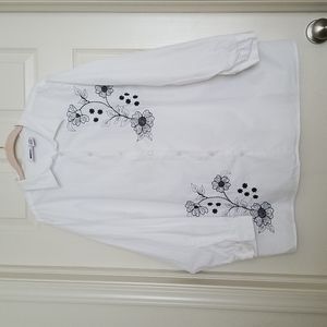 Vtg Hand Beaded Blouse